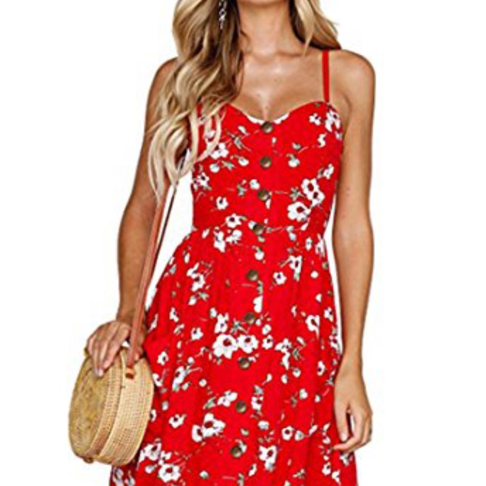 RED MIDI Dress